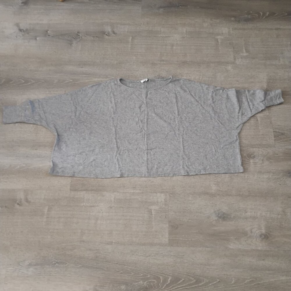 Fin 2 Fun Heather Gray Oversized Dolman Sleeve Top - S/M